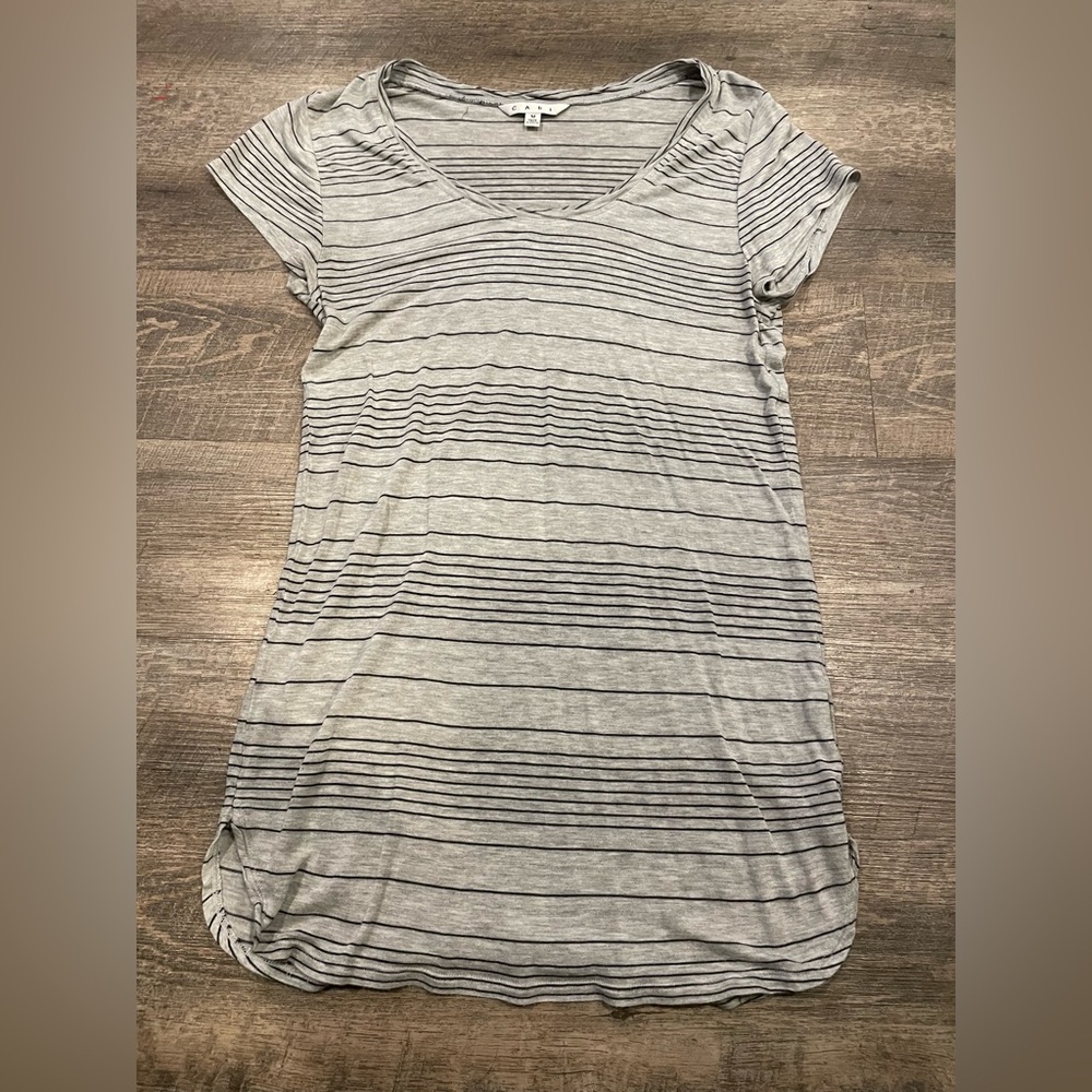 Gray scoop neck top, size medium